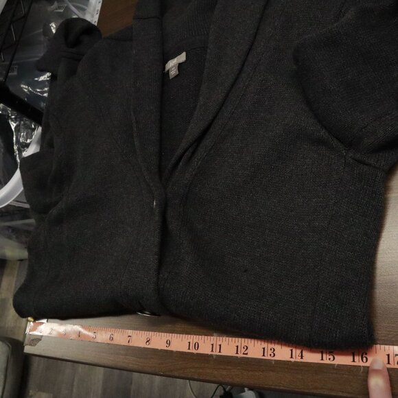 J. Jill Angora Cardigan XS Gray Boho Classic Timeless Elevated Basic Minimalist - Picture 11 of 16